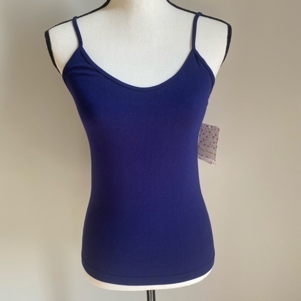 NWT Free People Intimately Navy Blue Tank Top